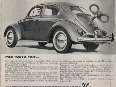 La VW ancienne dans la&nbsp;Publicité